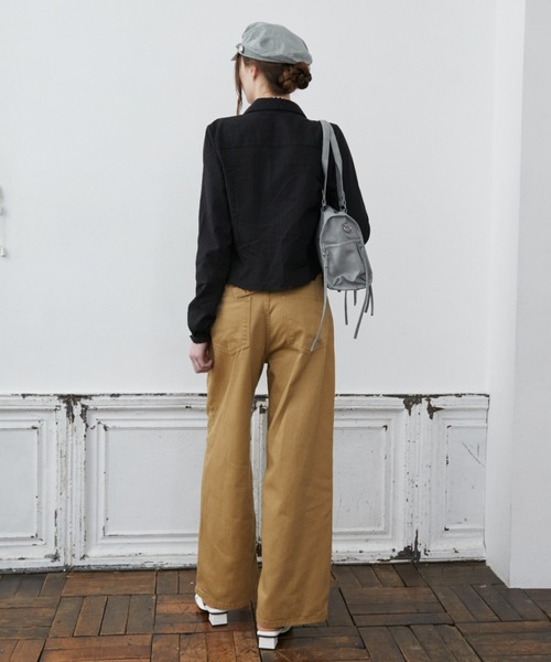 Rohwel(ローウェル)の「Lace Shirring Gather Shirt / レースシャーリングギャザーシャツ(シャツ/ブラウス・レディース・ホワイト/ブラック・FREE)」の17枚目の写真