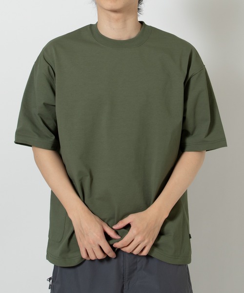 DAIWA PIER39（ダイワピア39）の「TECH SIDE POCKET S/S TEE BE-32026（Tシャツ/カットソー・メンズ・ホワイト/ブルー/オリーブ/ブラック/ブラウン・X-LARGE/LARGE/SMALL/MEDIUM）」の21枚目の写真