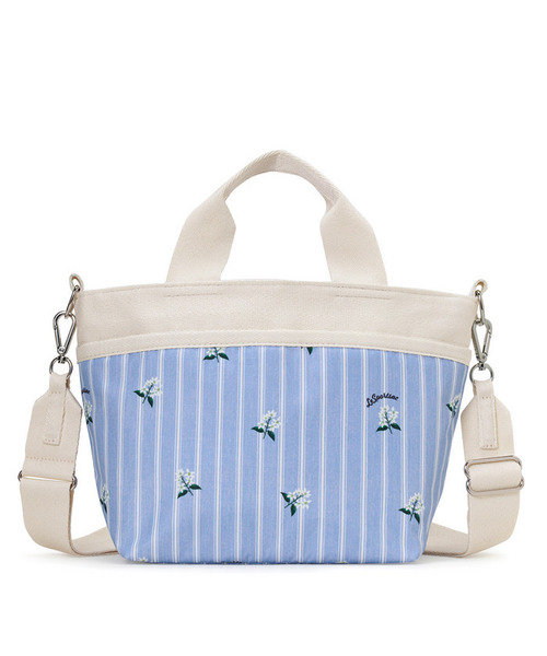 LeSportsac(レスポートサック)の「SMALL BUCKET TOTE ジャスミンストライプ(トートバッグ・レディース・ブルー・FREE)」の10枚目の写真
