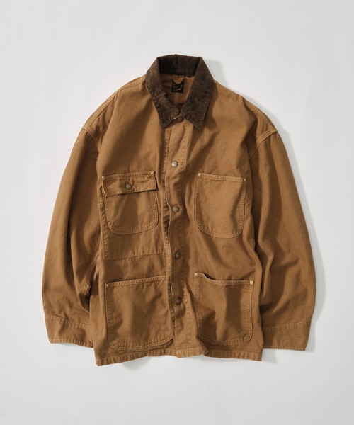orSlow(オアスロウ)の「【orSlow/オアスロウ】RELAX FIT OXFORD COVERALL(カバーオール・メンズ・ブラック/ブラウン・S/M/L)」の2枚目の写真
