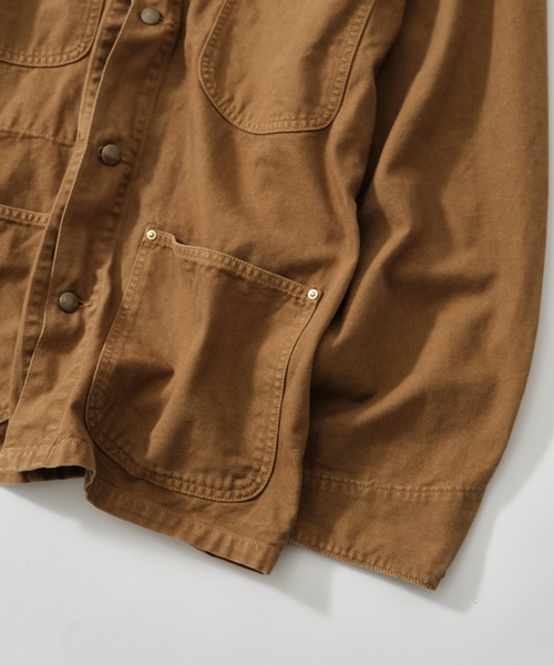 orSlow(オアスロウ)の「【orSlow/オアスロウ】RELAX FIT OXFORD COVERALL(カバーオール・メンズ・ブラック/ブラウン・S/M/L)」の5枚目の写真