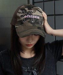 WEGO | WEGO/【26春夏新作】クロススタッズメッシュキャップ(キャップ)