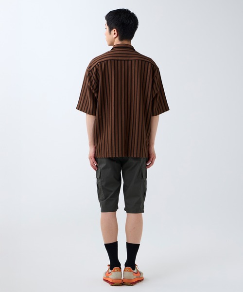 DAWNCE（ダウンス）の「メッシュストライプ半袖シャツ（シャツ/ブラウス・メンズ・ブラック/ブラウン・L/M）」の21枚目の写真