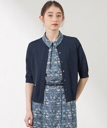 【UV対策】ドライレーヨンストレッチ ニットカーディガン
