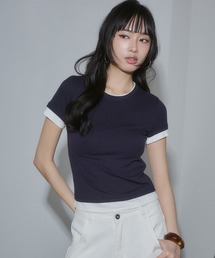 レイヤードコンパクトTシャツ