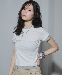 レイヤードコンパクトTシャツ