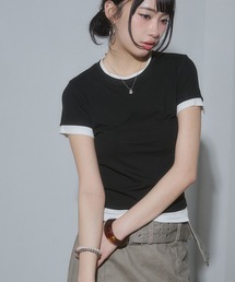レイヤードコンパクトTシャツ