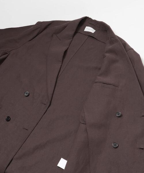 URBAN RESEARCH(アーバンリサーチ)の「new basic SILK LINEN DOUBLE SHIRTS JACKET(その他アウター・メンズ・ブラック/ブラウン・LARGE/MEDIUM/X-LARGE)」の4枚目の写真