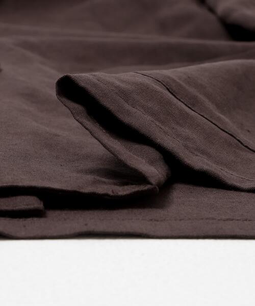 URBAN RESEARCH（アーバンリサーチ）の「new basic　SILK LINEN DOUBLE SHIRTS JACKET（その他アウター・メンズ・ブラック/ブラウン・LARGE/MEDIUM/X-LARGE）」の9枚目の写真