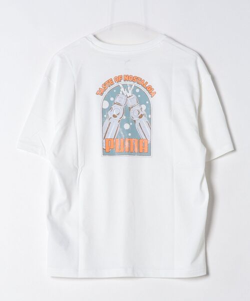 PUMA（プーマ）の「【別注】プーマ PUMA EMOTIONAL SUMMER MODE TEE 限定コラボ（Tシャツ/カットソー・メンズ・ダークグリーン/ホワイト/ブラック・S/L/3L/LL/M）」の8枚目の写真