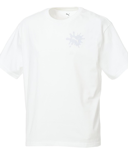 PUMA（プーマ）の「【別注】プーマ PUMA EMOTIONAL SUMMER MODE TEE 限定コラボ（Tシャツ/カットソー・メンズ・ダークグリーン/ホワイト/ブラック・S/L/3L/LL/M）」の2枚目の写真