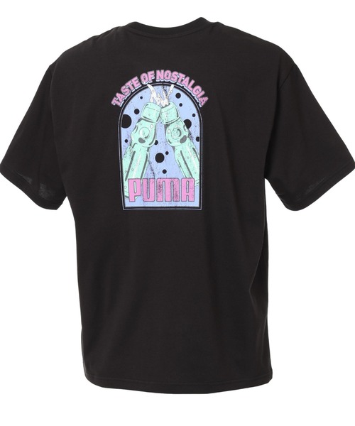 PUMA（プーマ）の「【別注】プーマ PUMA EMOTIONAL SUMMER MODE TEE 限定コラボ（Tシャツ/カットソー・メンズ・ダークグリーン/ホワイト/ブラック・S/L/3L/LL/M）」の6枚目の写真