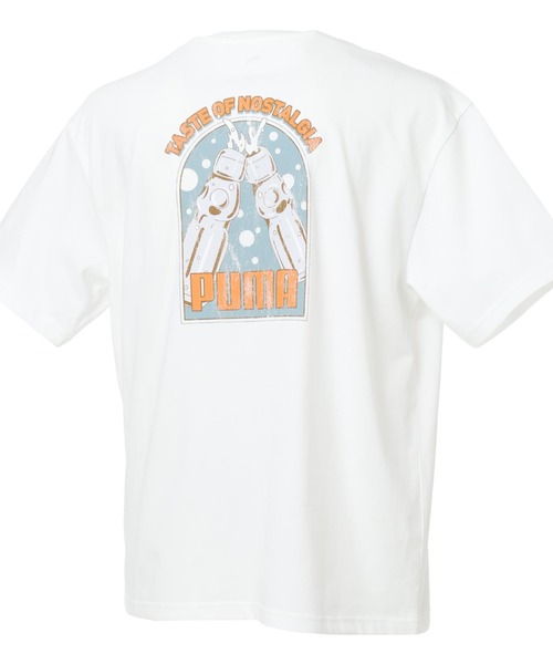 PUMA（プーマ）の「【別注】プーマ PUMA EMOTIONAL SUMMER MODE TEE 限定コラボ（Tシャツ/カットソー・メンズ・ダークグリーン/ホワイト/ブラック・S/L/3L/LL/M）」の5枚目の写真