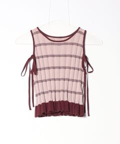 MEDI PURIPURI SHORT KNIT TOP（Tシャツ/カットソー）｜Ameri（アメリ