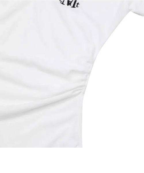 MUCENT（ムセント）の「◇MUCENT◇ブランド直輸入正規品/YATI サイドシャーリング Vネック ハーフT YATI SIDE SHIRRING V-NECK HALF T（Tシャツ/カットソー・レディース・グレー/ホワイト/ブラック・FREE）」の7枚目の写真