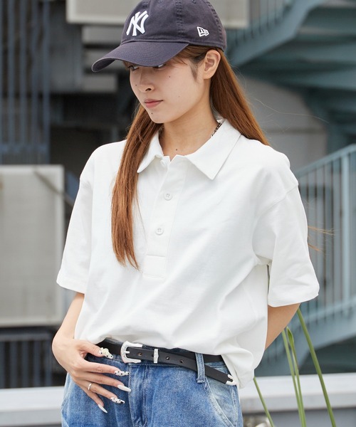 ROOPTOKYO(ループトウキョウ)の「ドライコットン襟付きシャツ ポロシャツ 吸水速乾 秋 秋服 2026年秋冬(ポロシャツ・メンズ・ホワイト/ブラック/チャコールグレー・M/L)」の5枚目の写真