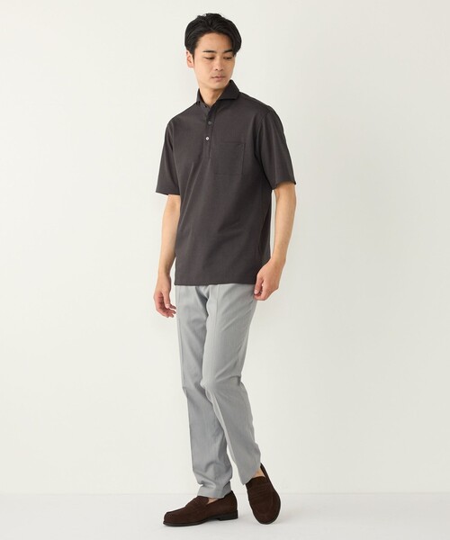 SHIPS Colors(シップス カラーズ)の「SHIPS Colors:〈速乾・接触冷感・UVカット〉Breeze Cool(R) ポロシャツ◇(ポロシャツ・メンズ・ライトブルー/ネイビー/ダークグレー・X-LARGE/LARGE/MEDIUM/SMALL)」の19枚目の写真