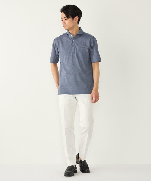 SHIPS Colors(シップス カラーズ)の「SHIPS Colors:〈速乾・接触冷感・UVカット〉Breeze Cool(R) ポロシャツ◇(ポロシャツ・メンズ・ライトブルー/ネイビー/ダークグレー・X-LARGE/LARGE/MEDIUM/SMALL)」の21枚目の写真
