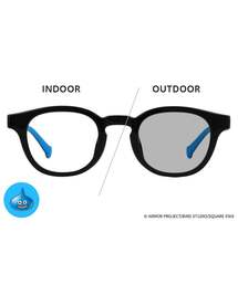 【WEB限定】Zoff｜DRAGON QUEST ドラゴンクエスト【スライムモデル】ウェリントン型 サングラス｜SUNCUTGlasses/UV100%CUT 調光 紫外線で色が変わる 紫外線対策 カラーレンズ 太縁フレーム メンズ レディース