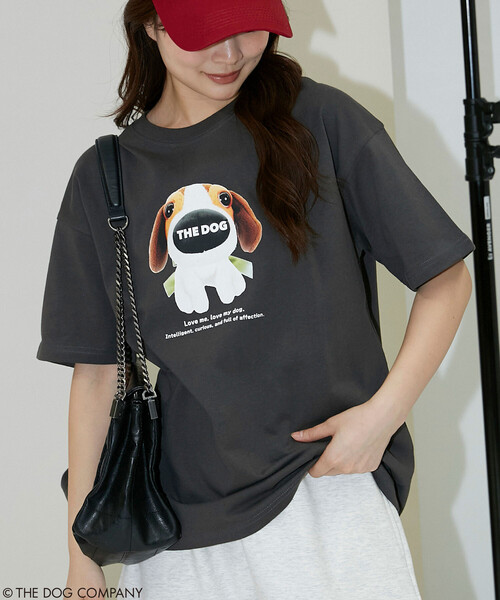 PUBLUX(パブリュクス)の「PUBLUX/パブリュクス THE DOG / ぬいぐるみ アート Tシャツ 限定展開(Tシャツ/カットソー・レディース・ネイビー/チャコールグレー/オフホワイト・フリ-)」の19枚目の写真