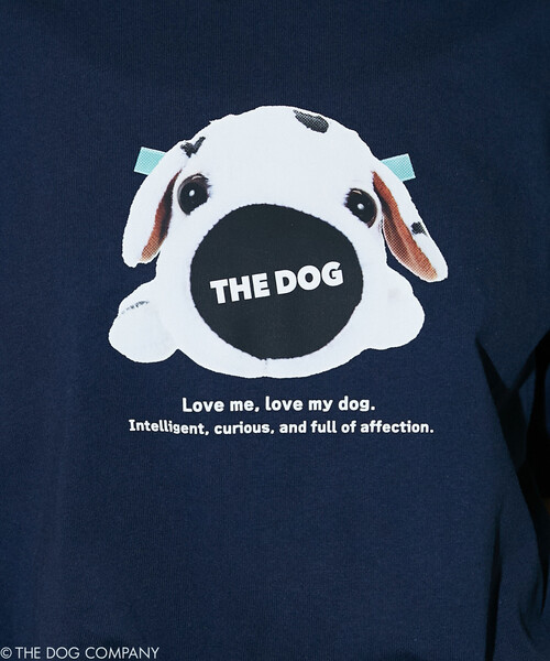 PUBLUX(パブリュクス)の「PUBLUX/パブリュクス THE DOG / ぬいぐるみ アート Tシャツ 限定展開(Tシャツ/カットソー・レディース・ネイビー/チャコールグレー/オフホワイト・フリ-)」の4枚目の写真