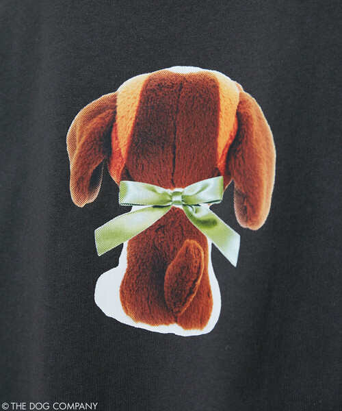 PUBLUX(パブリュクス)の「PUBLUX/パブリュクス THE DOG / ぬいぐるみ アート Tシャツ 限定展開(Tシャツ/カットソー・レディース・ネイビー/チャコールグレー/オフホワイト・フリ-)」の11枚目の写真