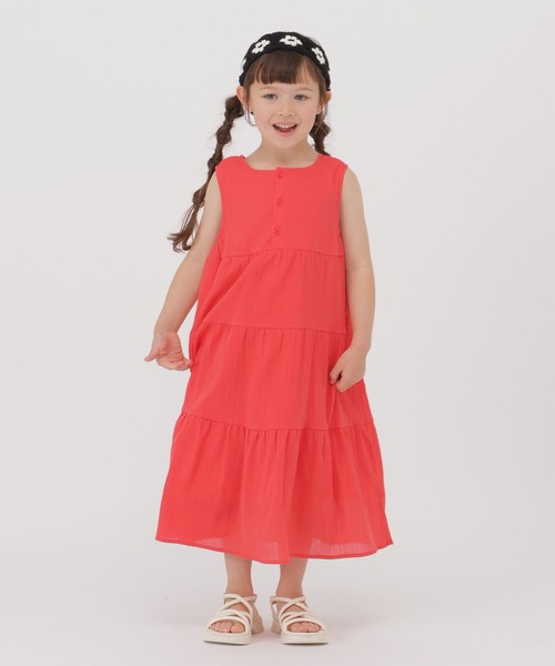 GLOBAL WORK(グローバルワーク)の「楊柳ワンピースノースリーブ/T/806457(ワンピース・キッズ・イエロー/レッド・110cm/120cm/100cm)」の20枚目の写真