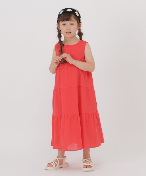 GLOBAL WORK(グローバルワーク)の「楊柳ワンピースノースリーブ/T/806457(ワンピース・キッズ・イエロー/レッド・110cm/120cm/100cm)」の13枚目の写真