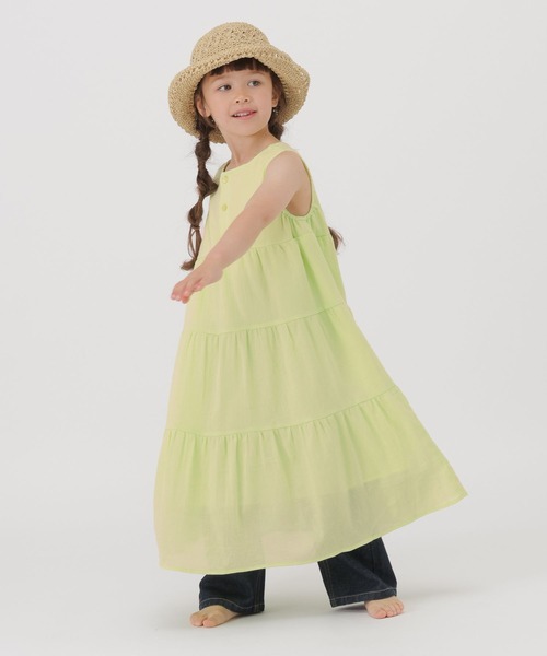 GLOBAL WORK(グローバルワーク)の「楊柳ワンピースノースリーブ/T/806457(ワンピース・キッズ・イエロー/レッド・110cm/120cm/100cm)」の17枚目の写真