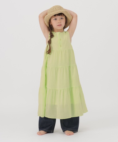 GLOBAL WORK(グローバルワーク)の「楊柳ワンピースノースリーブ/T/806457(ワンピース・キッズ・イエロー/レッド・110cm/120cm/100cm)」の7枚目の写真