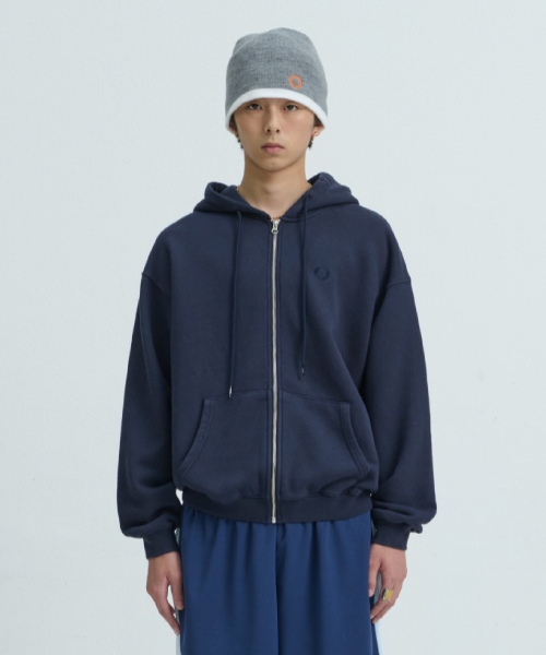 CHIN DOWN(チンダウン)の「PYCD ZIP HOODIE (NAVY)(パーカー・メンズ・その他・1/3/2)」の1枚目の写真