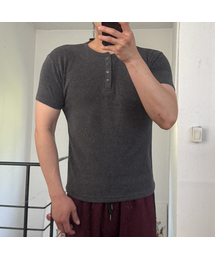 SENTAIR（センテア）の「リブドマッスルフィットヘンリーネック半袖Tシャツ _4カラー（Tシャツ/カットソー）」