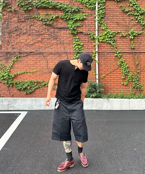 SENTAIR（センテア）の「リブドマッスルフィットヘンリーネック半袖Tシャツ _4カラー（Tシャツ/カットソー・メンズ・アイボリー/ブラック/チャコール/グレー・46/48）」の5枚目の写真