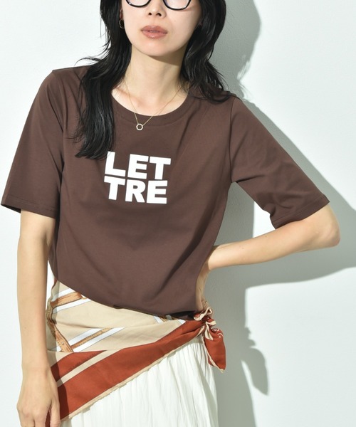 INTERPLANET(インタープラネット)の「立体ドットロゴT(Tシャツ/カットソー・レディース・オフホワイト/ブラウン/ブラック・FREE)」の12枚目の写真