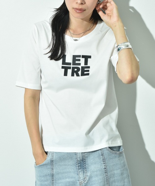 INTERPLANET(インタープラネット)の「立体ドットロゴT(Tシャツ/カットソー・レディース・オフホワイト/ブラウン/ブラック・FREE)」の17枚目の写真