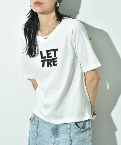INTERPLANET(インタープラネット)の「立体ドットロゴT(Tシャツ/カットソー・レディース・オフホワイト/ブラウン/ブラック・FREE)」の18枚目の写真