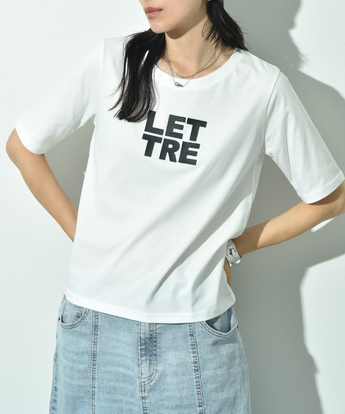 INTERPLANET(インタープラネット)の「立体ドットロゴT(Tシャツ/カットソー・レディース・オフホワイト/ブラウン/ブラック・FREE)」の19枚目の写真