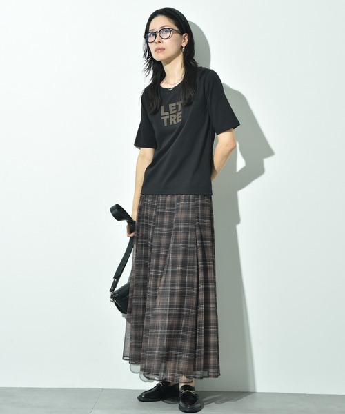 INTERPLANET(インタープラネット)の「立体ドットロゴT(Tシャツ/カットソー・レディース・オフホワイト/ブラウン/ブラック・FREE)」の22枚目の写真