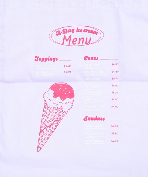 BIRTHDAY BAR(バースデイバー)の「B-DAYアイスクリーム コットントートバック(トートバッグ・レディース・ブラウン/バイオレット・0)」の18枚目の写真