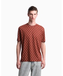EMPORIO ARMANI | 【エンポリオ アルマーニ】レギュラーフィット Tシャツ コットンリヨセルジャージー(Tシャツ/カットソー)