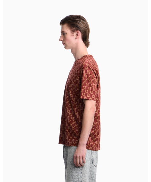 EMPORIO ARMANI（エンポリオアルマーニ）の「【エンポリオ アルマーニ】レギュラーフィット Tシャツ コットンリヨセルジャージー（Tシャツ/カットソー・メンズ・レッド系その他・MEDIUM/LARGE/XX-LARGE/X-SMALL/X-LARGE/SMALL）」の4枚目の写真