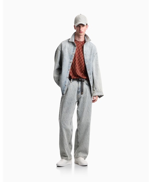EMPORIO ARMANI（エンポリオアルマーニ）の「【エンポリオ アルマーニ】レギュラーフィット Tシャツ コットンリヨセルジャージー（Tシャツ/カットソー・メンズ・レッド系その他・MEDIUM/LARGE/XX-LARGE/X-SMALL/X-LARGE/SMALL）」の5枚目の写真