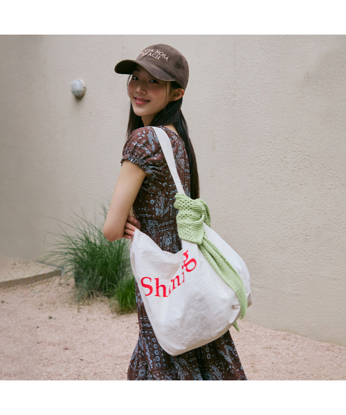 LAP（ラップ）の「EASY-WAY ECO BAG AS7AB444（ショルダーバッグ・レディース・ホワイト/ネイビー/レッド・FREE）」の6枚目の写真