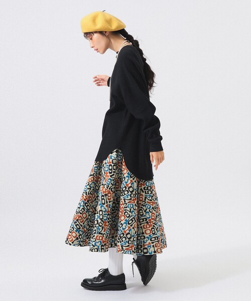 BEAMS BOY(ビームスボーイ)の「ビッグ サーマル ロングスリーブ(Tシャツ/カットソー・レディース・ブラック/オフホワイト/グレー系その他・0/1/2)」の13枚目の写真