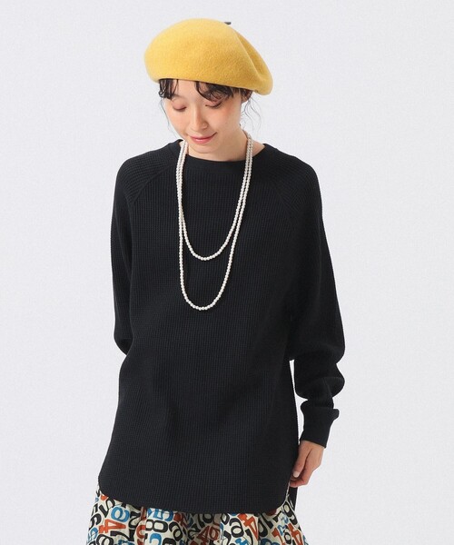 BEAMS BOY(ビームスボーイ)の「ビッグ サーマル ロングスリーブ(Tシャツ/カットソー・レディース・ブラック/オフホワイト/グレー系その他・0/1/2)」の15枚目の写真