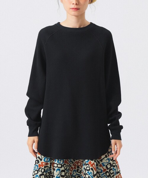 BEAMS BOY(ビームスボーイ)の「ビッグ サーマル ロングスリーブ(Tシャツ/カットソー・レディース・ブラック/オフホワイト/グレー系その他・0/1/2)」の16枚目の写真