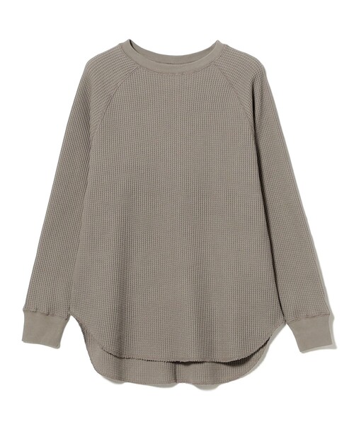 BEAMS BOY(ビームスボーイ)の「ビッグ サーマル ロングスリーブ(Tシャツ/カットソー・レディース・ブラック/オフホワイト/グレー系その他・0/1/2)」の21枚目の写真