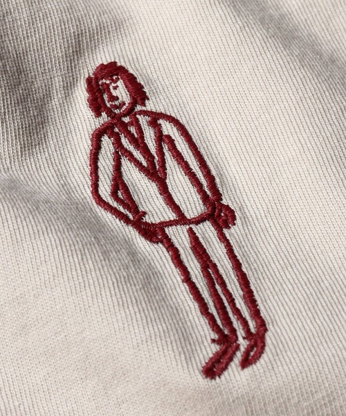 Paul Smith（ポールスミス）の「ウィメンズ ハンドドローイング刺繍 半袖Tシャツ / 265026 405VE（Tシャツ/カットソー・レディース・コーラル/アイボリー/ブラック・MEDIUM/2L）」の13枚目の写真