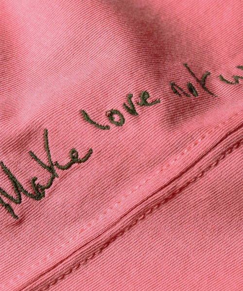 Paul Smith（ポールスミス）の「ウィメンズ ハンドドローイング刺繍 半袖Tシャツ / 265026 405VE（Tシャツ/カットソー・レディース・コーラル/アイボリー/ブラック・MEDIUM/2L）」の6枚目の写真
