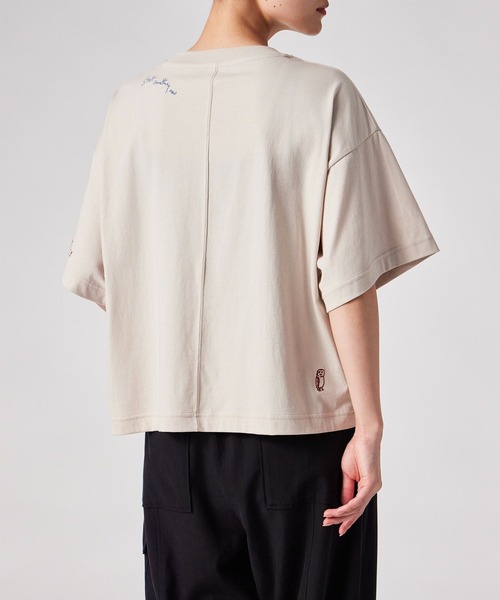 Paul Smith（ポールスミス）の「ウィメンズ ハンドドローイング刺繍 半袖Tシャツ / 265026 405VE（Tシャツ/カットソー・レディース・コーラル/アイボリー/ブラック・MEDIUM/2L）」の21枚目の写真